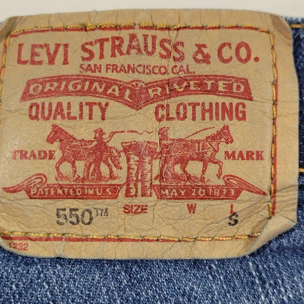 Vintage Levi's Women's‎ Jeans 550 Classic Relaxed Tapered Size 8 Short Blue - Picture 7 of 10